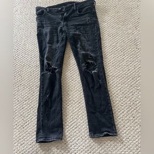 Men’s jeans. Selling because of rip on patch (see last photo)